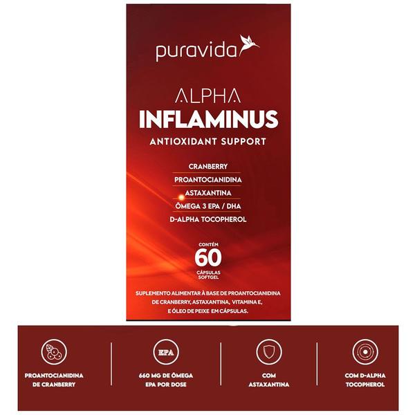 Imagem de Alpha Inflaminus - Antioxidante - 60 Capsulas - Pura Vida