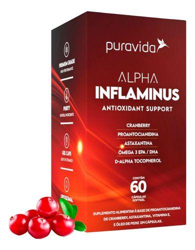 Imagem de Alpha Inflaminus Antioxidante 60 Cápsulas Puravida