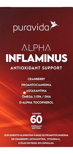 Imagem de Alpha Inflaminus Antioxidante 60 Cápsulas Puravida