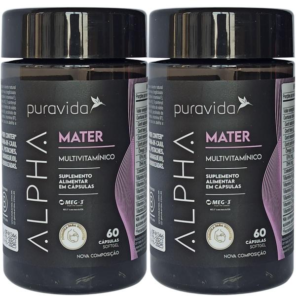 Imagem de Alpha Mater Multivitamínico 2 X 60 Cápsulas Puravida