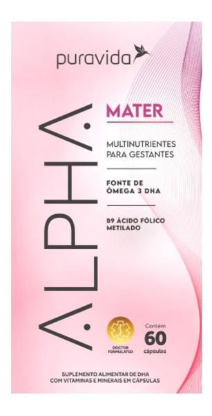 Imagem de Alpha Mater Polivitamínico Gestante Premium 60caps Puravida