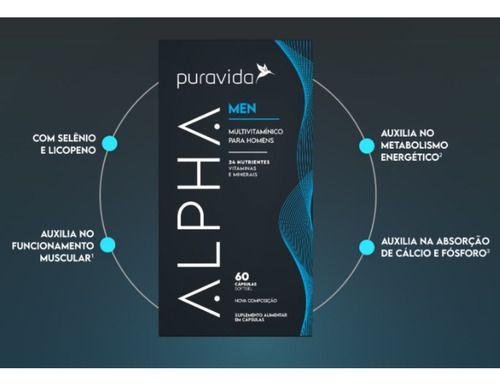 Imagem de Alpha Men Multivitamínico 2 X 60 Cápsulas Puravida