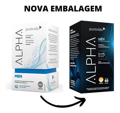 Imagem de Alpha Men , Polivitaminico Masculino, 60 Caps - Pura Vida