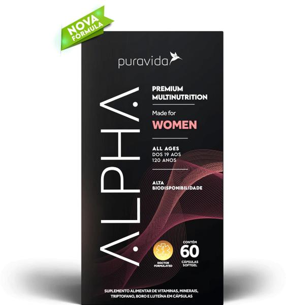 Imagem de Alpha Women Multivitamínico Premium com 60 Cápsulas-Pura Vida