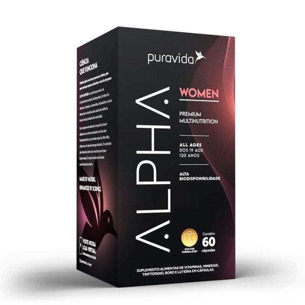 Imagem de Alpha Women Premium Polivitamínico Feminino 60 Cáp. Puravida - Pura Vida