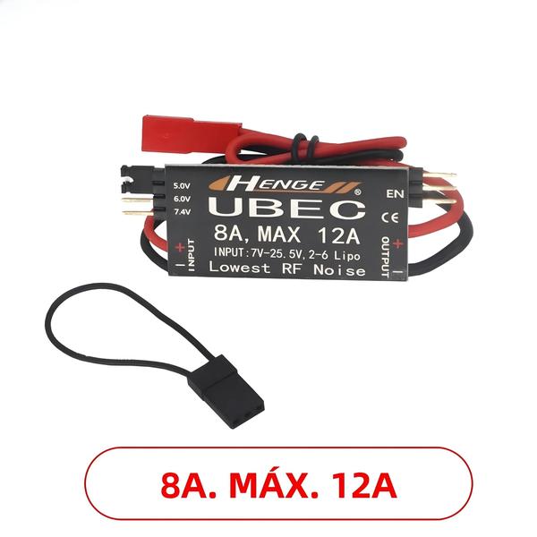 Imagem de Alta Corrente 8A UBEC 5V 6V 6A 8A Max 2-6S Lipo 6-16 Célula Ni-Mh Switch Modelo BEC Da HENGE