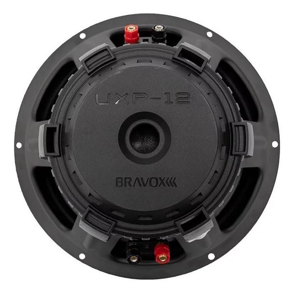 Imagem de alto falante 12 polegadas som automotivo bravox uxp12 d4 500 watts bobina dupla 2+2 ohm profissional