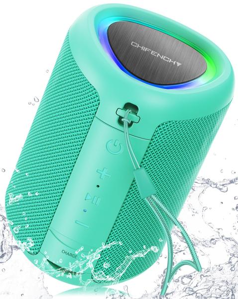 Imagem de Alto-falante Bluetooth CHIFENCHY PulseSound Teal com luzes IPX5