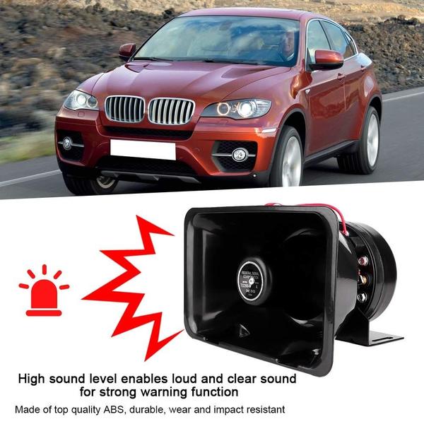 Imagem de Alto-falante de buzina de alarme de carro 12V 200W Super Loud Universal