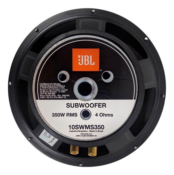 Imagem de Alto Falante Jbl 10 Pol Subwoofer 10swms350 350w Rms 4 Ohms