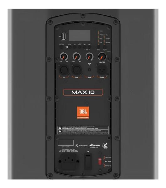 Imagem de Alto-falante Jbl Max 10 Portátil Bluetooth Preto 110v-127v Caixa Som