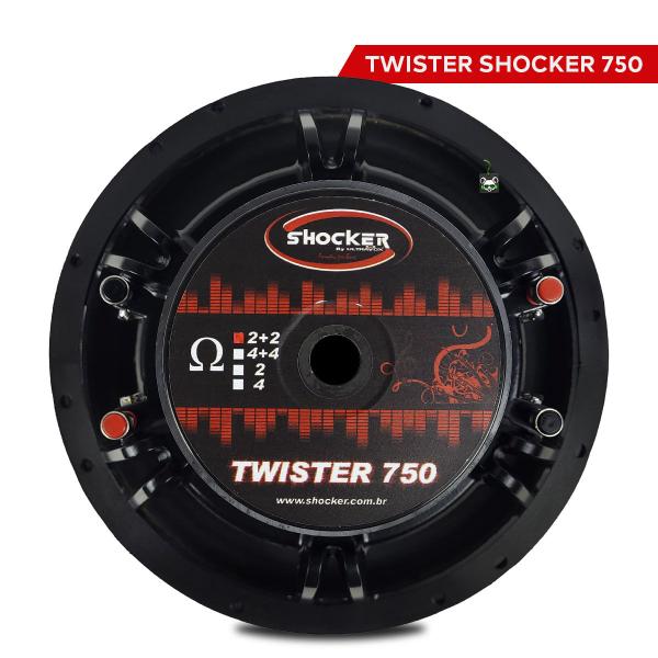 Imagem de Alto Falante Subwoofer 10 Pol 750w 2+2 Ohms Twister Shocker