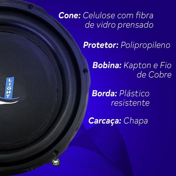 Imagem de Alto Falante SubWoofer Bobina Dupla 200w 4 Ohms 12 Polegadas