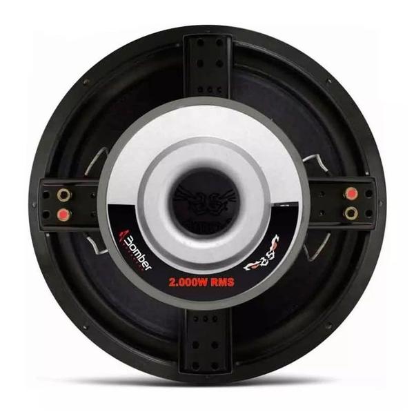 Imagem de Alto Falante Subwoofer Bomber Bicho Papão 2000W Rms 15 Pol 2+2 Ohms