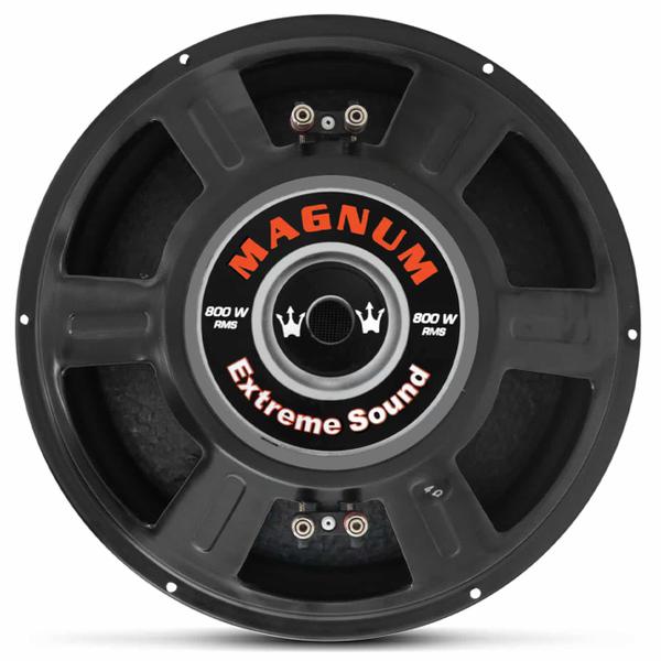 Imagem de Alto Falante Subwoofer Magnum REX 15 Polegadas 800W RMS 4 Ohms Bobina Simples Ou Dulpa