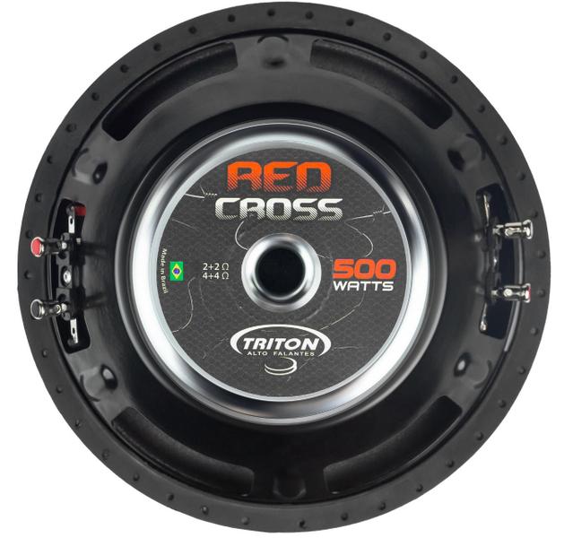 Imagem de Alto Falante Subwoofer Triton Redcross 10p 2+2 Ohms 500w Rms