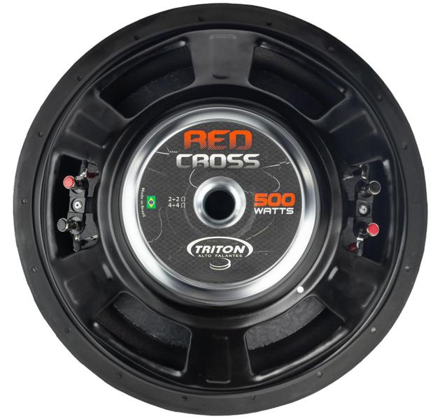 Imagem de Alto Falante Subwoofer Triton Redcross 12p 4+4 Ohms 500w Rms