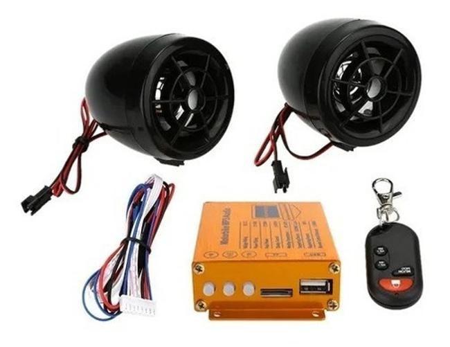 Imagem de Altofalantes Audio Som Para Motocicleta Mp3 Player