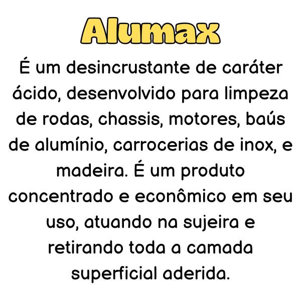 Imagem de Alumax desincrustante ácido limpa alumínio 1,5l vintex