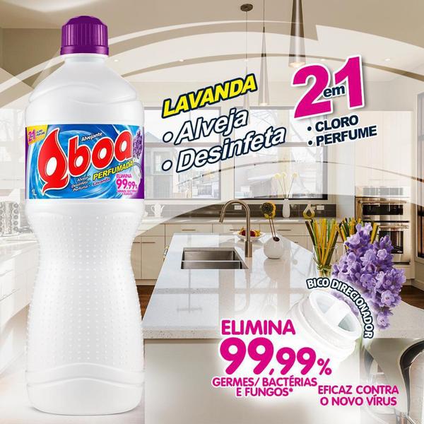 Imagem de Alvejante Qboa Lavanda 1L