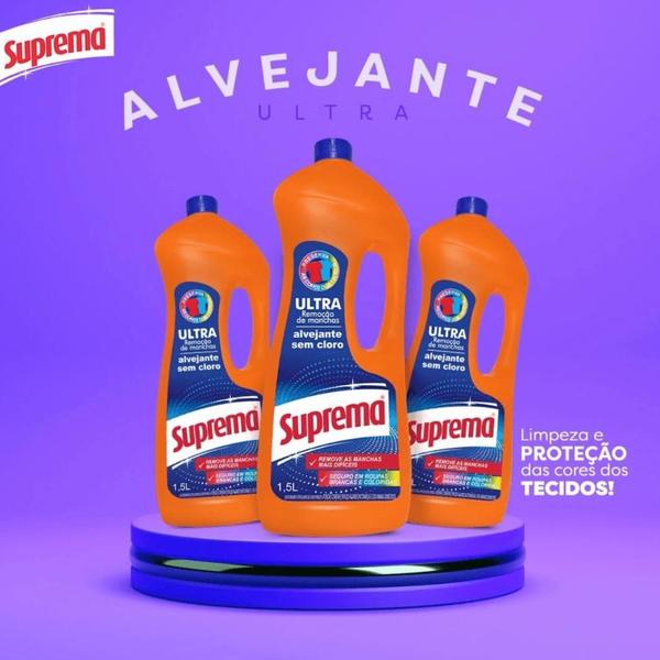 Imagem de Alvejante Sem Cloro Ultra Remoção de Manchas Suprema 1,5L