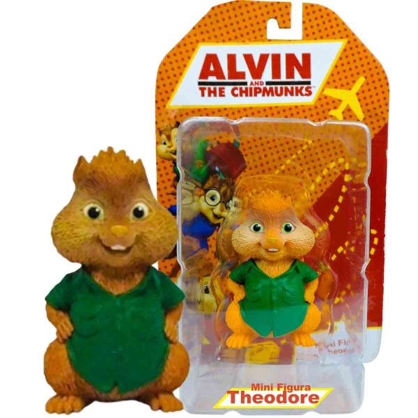 Imagem de Alvin e os Esquilos Mini Boneco Theodore 4,7cm - BBR R1660