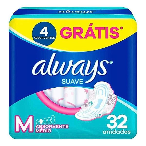 Imagem de Always absorvente maxi proteção suave com abas de 32 unidades 