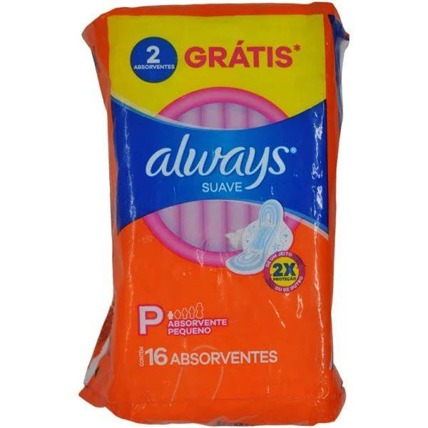 Imagem de Always Absorvente Super Proteção Com Abas Suave 16 UN