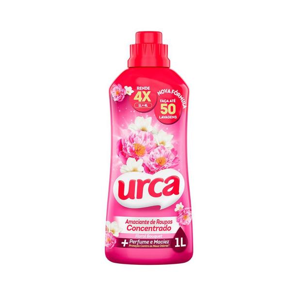 Imagem de Amaciante Concentrado Urca Floral Bouquet 1l - Rende 50 Lavagens