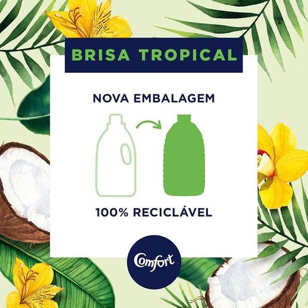 Imagem de Amaciante de Roupa Tradicional Brisa Tropical com Toque de Coco 1,8l Comfort