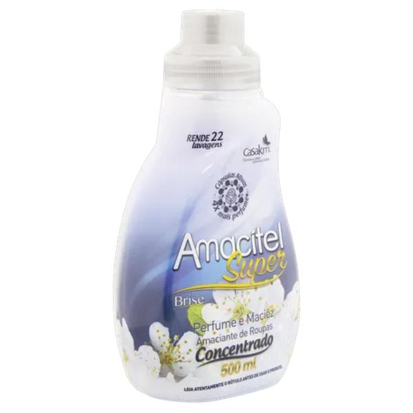 Imagem de Amaciante de Roupas Concentrado Amacitel Super Frasco 500ml