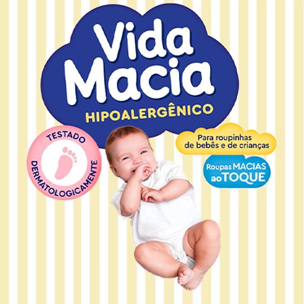 Imagem de Amaciante de Roupas Líquido Vida Macia com Glicerina e Camomila 500ml (Kit com 2)