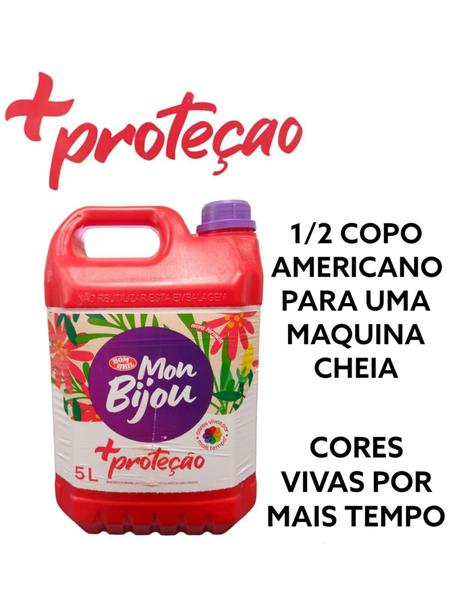 Imagem de Amaciante Mon Bijou Proteção Perfume em Galão 5 Litros - BMB