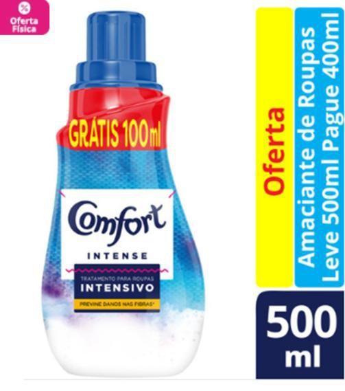 Imagem de Amaciante Para Roupa Comfort Original Leve 500Ml Pague 400Ml