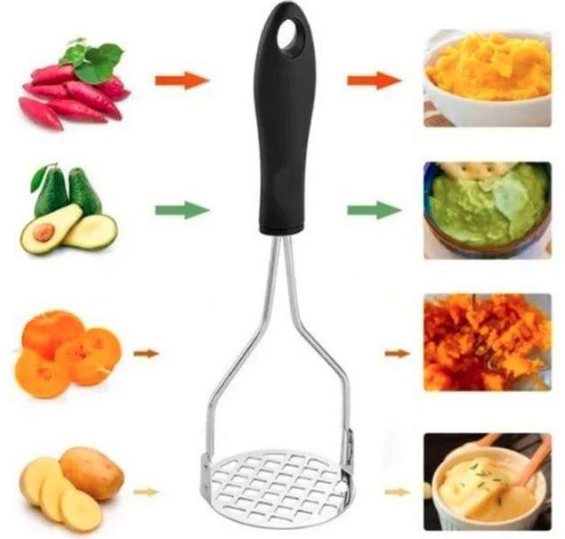 Imagem de Amassador de Alimentos Batata Purê Mandioca e Legumes Inox - FWB