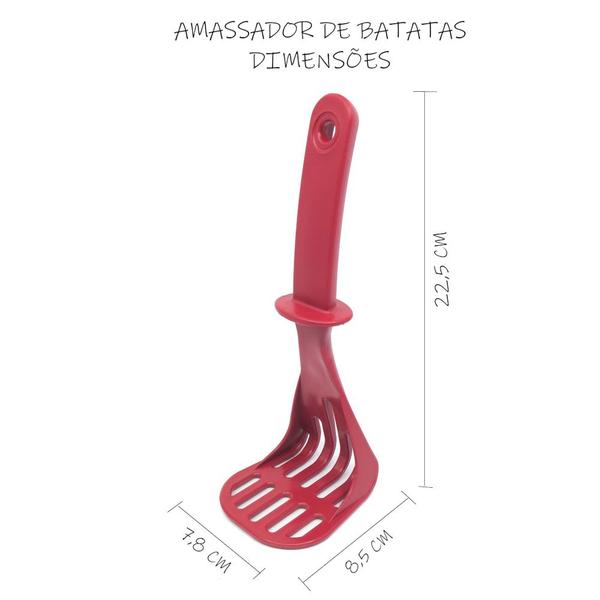 Imagem de Amassador de Batata BPA free Espremedor de legumes e batatas