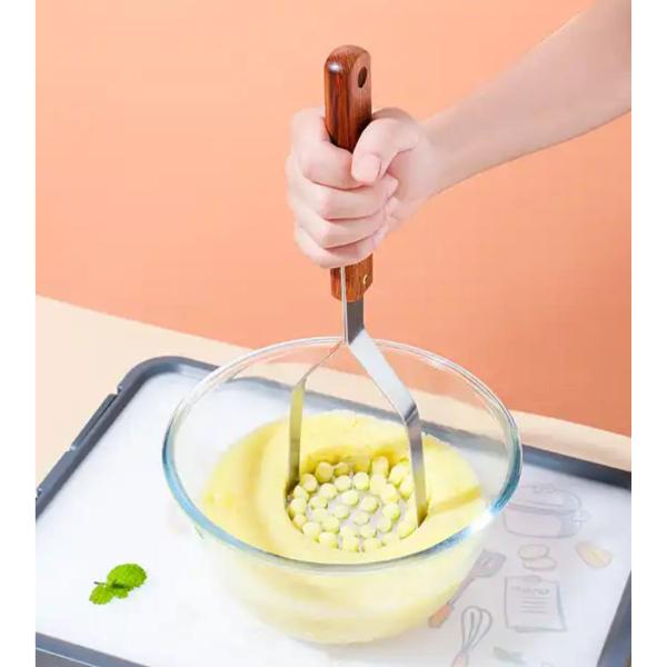 Imagem de Amassador De Batata Espremedor Legumes Purê Amassador Espremedor De Batata Legumes Purê De Aço Inox