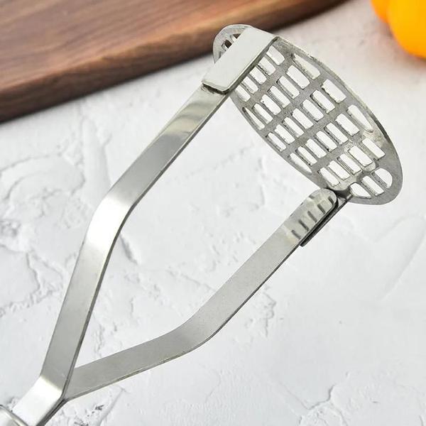 Imagem de Amassador de batata inox 24cm manual utensílios para cozinha básico