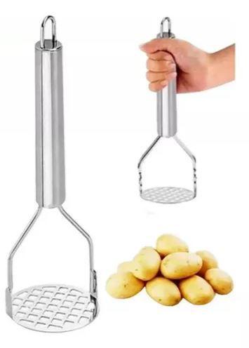 Imagem de Amassador de Batata Legumes Cozinha Espremedor Manual Multiuso Aço Inoxidável