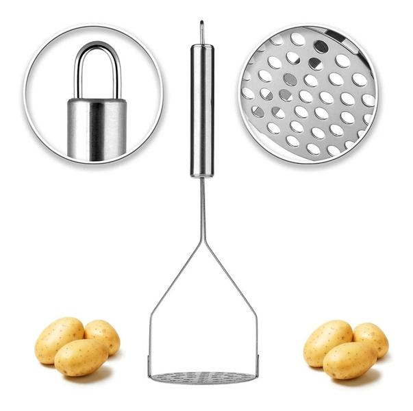 Imagem de Amassador De Batata Legumes Linha Inox Pratico Cozinha