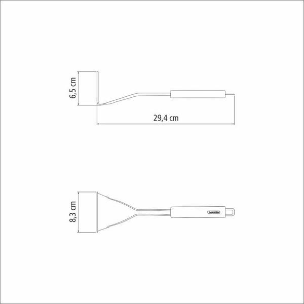 Imagem de Amassador de batatas tramontina marffim em aço inox