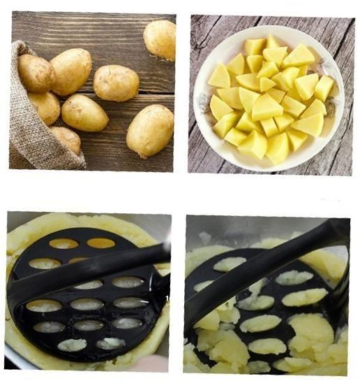 Imagem de Amassador De Legumes Batata Espremedor Manual P/ Pure Para Amassar Alimentos 