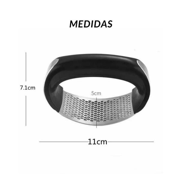 Imagem de Amassador Manual de Alho Ergonomico Resistente Aço Inox