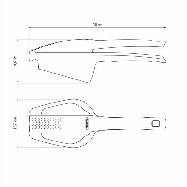 Imagem de Amassador para batatas Tramontina Verano com Estrutura de Nylon com Lâmina de Aço Inox Ônix