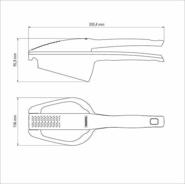 Imagem de Amassador para batatas tramontina verano com estrutura de nylon com lâmina de aço inox ônix