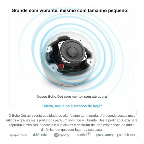 Imagem de Amazon Echo Dot 5 Geração Alexa Assistente Virtual