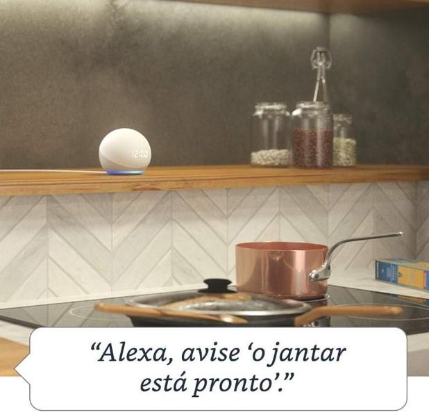 Imagem de Amazon Echo Dot 5ª Geração Branca  Alexa e Som Potente 