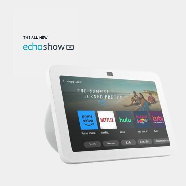 Imagem de Amazon Echo Show 8 Branco 3 Geração com Assistente Alexa