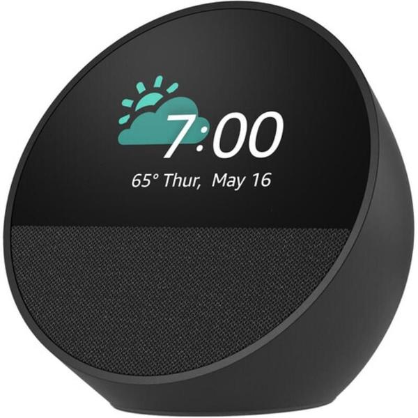 Imagem de Amazon Echo Spot Smart Com Relógio Alarme 2024 Preto