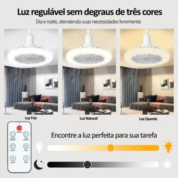 Imagem de Ambiente Confortável com Ventilador de Teto e LED!